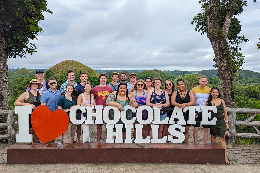 Chocolate Hills group photo